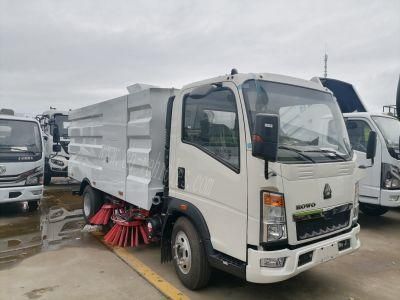 HOWO Front Flush Airport Runway Street Sweeper Truck