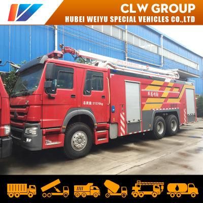 Sinotruk 10tons Water 2tons Foam HOWO 18meters Water Tower Fire Truck