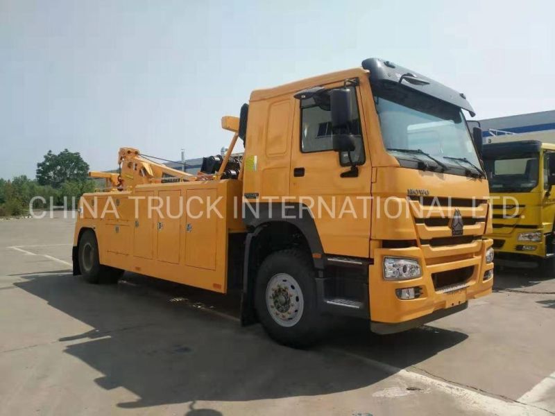 China Road HOWO Rescue 50 Ton 6X4 Wrecker Truck